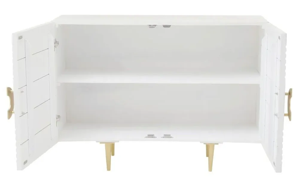 Saras Small Sideboard - White, Mango Wood