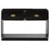 Sarter 2 Drawer Console Table - Black, Mango Wood