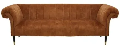 Siena 3-Seater Chesterfield Sofa - Brown, Velvet image