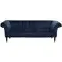 Siena 3-Seater Chesterfield Sofa - Midnight Blue, Velvet