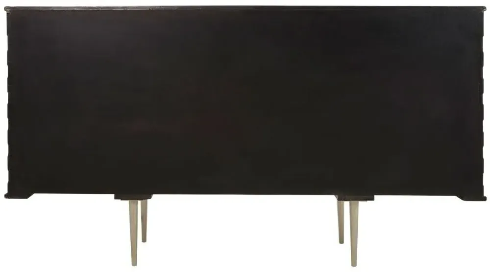 Sirsa 4 Door Large Sideboard - Silver Metallic
