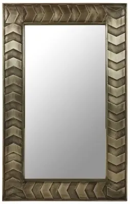 Sirsa Wall Mirror - Silver Metallic image