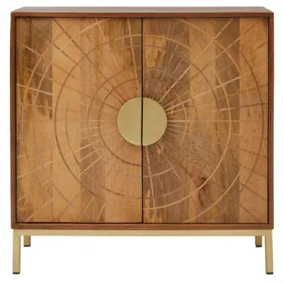 Sona Small Sideboard - Brown, Mango Wood