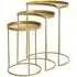 Suar Nest of 3 Tables - Gold
