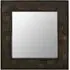 Surak Square Wall Mirror - Brown, Mango Wood