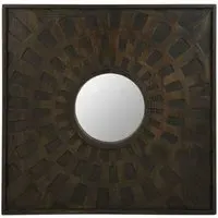 Suri Wall Mirror - Brown, Mango Wood