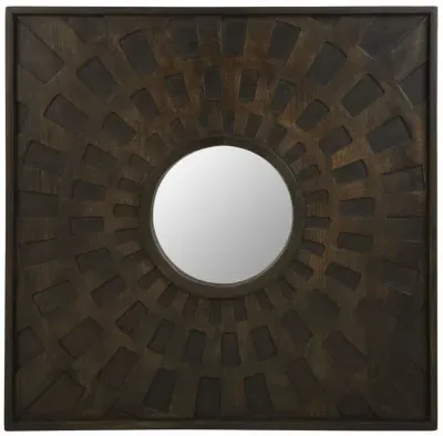 Suri Wall Mirror - Brown, Mango Wood image