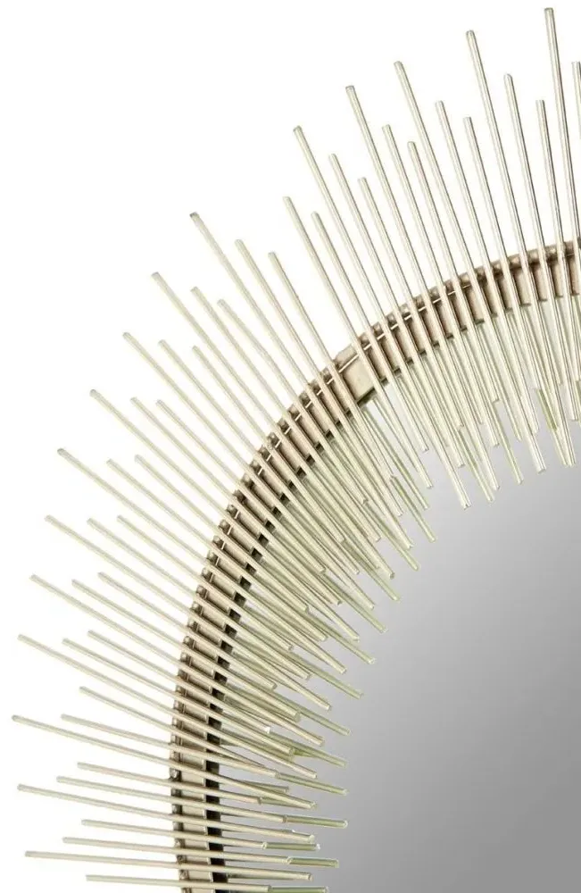 Templar Pewter Spoke Wall Mirror - Silver