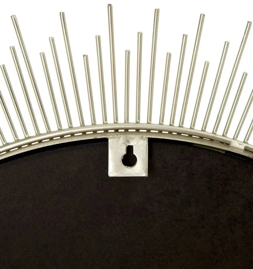 Templar Pewter Spoke Wall Mirror - Silver