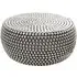 Templar Round Beaded Coffee Table - Silver