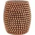 Templar Round Beaded Stool - Copper