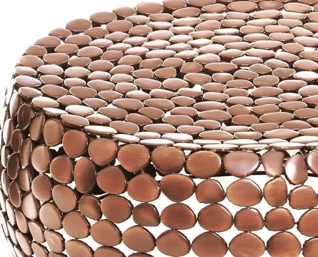 Templar Round Coffee Table - Copper