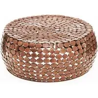 Templar Round Coffee Table - Copper