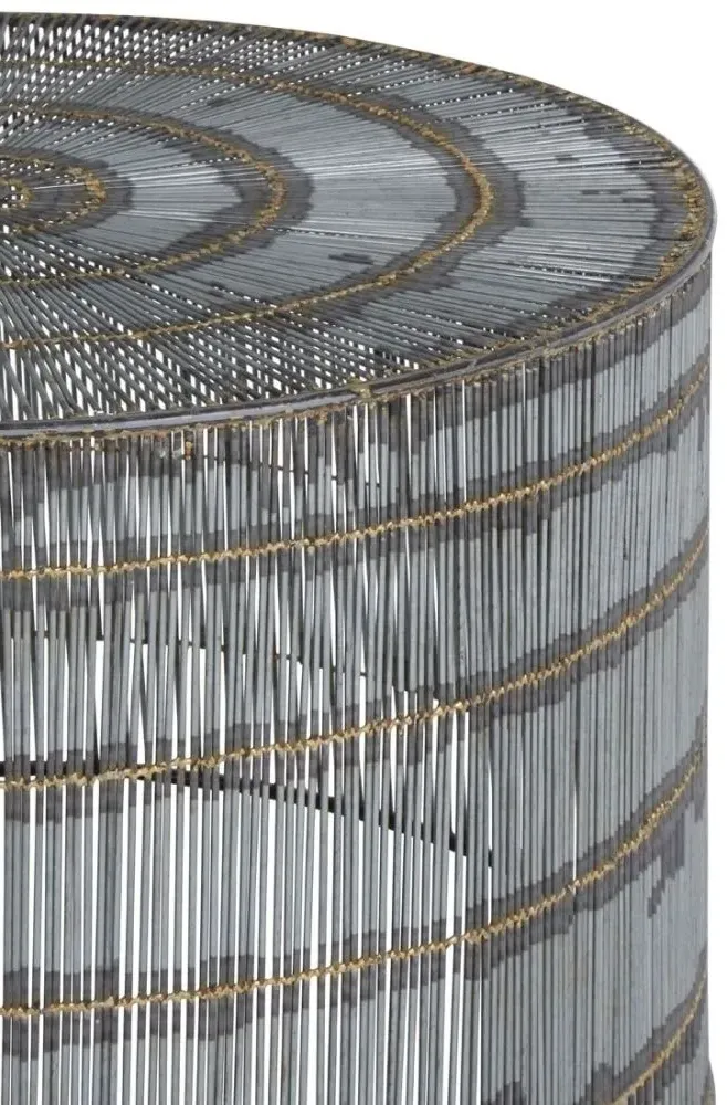 Templar Round Coffee Table - Silver