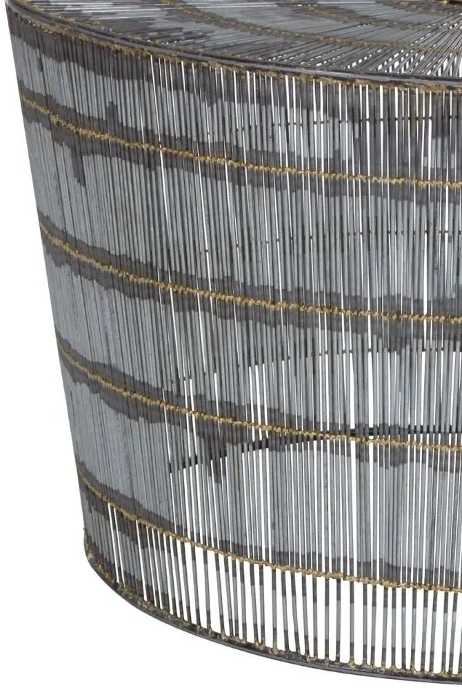 Templar Round Coffee Table - Silver