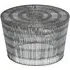 Templar Round Coffee Table - Silver