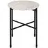 Templar Round Side Table - White, Terrazo
