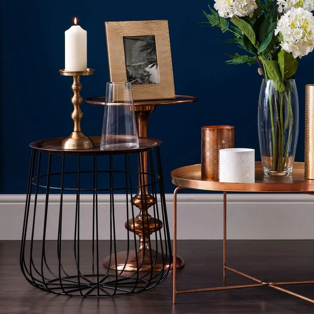 Templar Round Tray Table - Copper