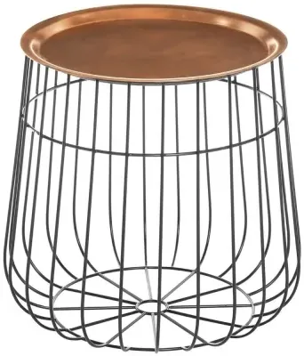 Templar Round Tray Table - Copper