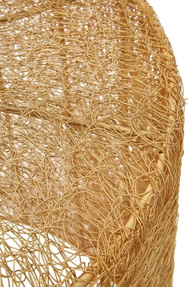 Templar Set of 2 Round Side Tables - Gold