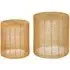Templar Set of 2 Round Side Tables - Gold