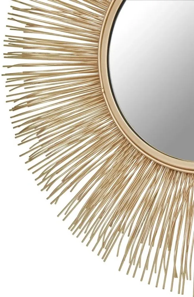 Templar Sunburst Wall Mirror - Gold