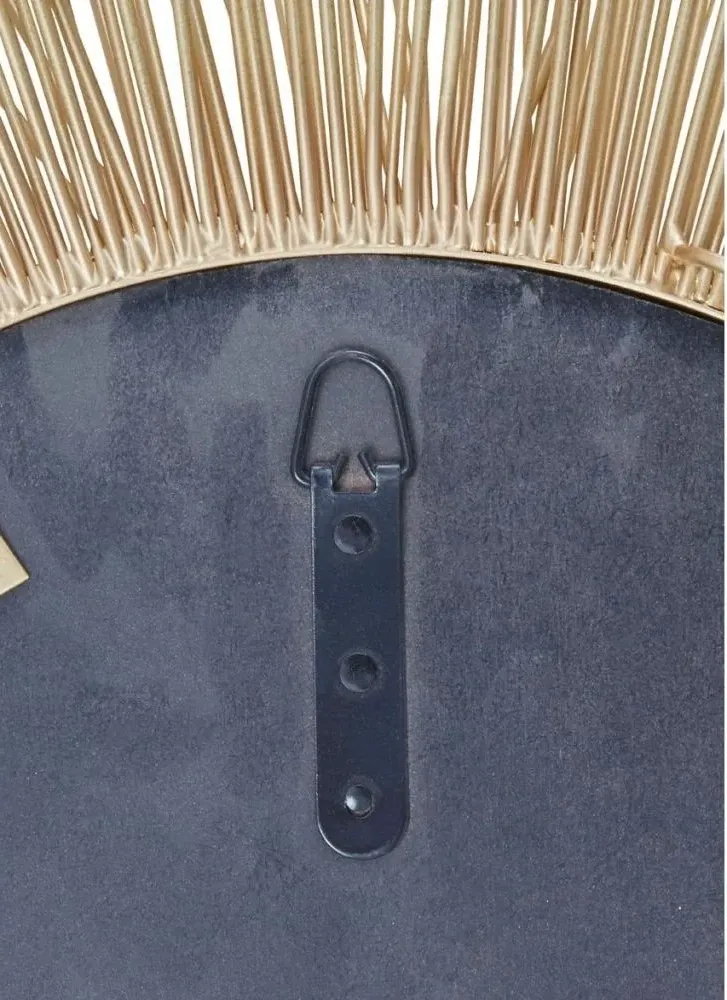 Templar Sunburst Wall Mirror - Gold