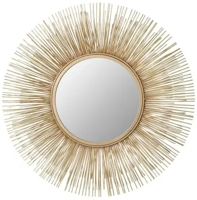 Templar Sunburst Wall Mirror - Gold