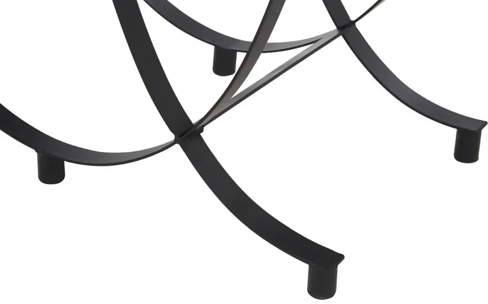 Trento Console Table - Black, Glass