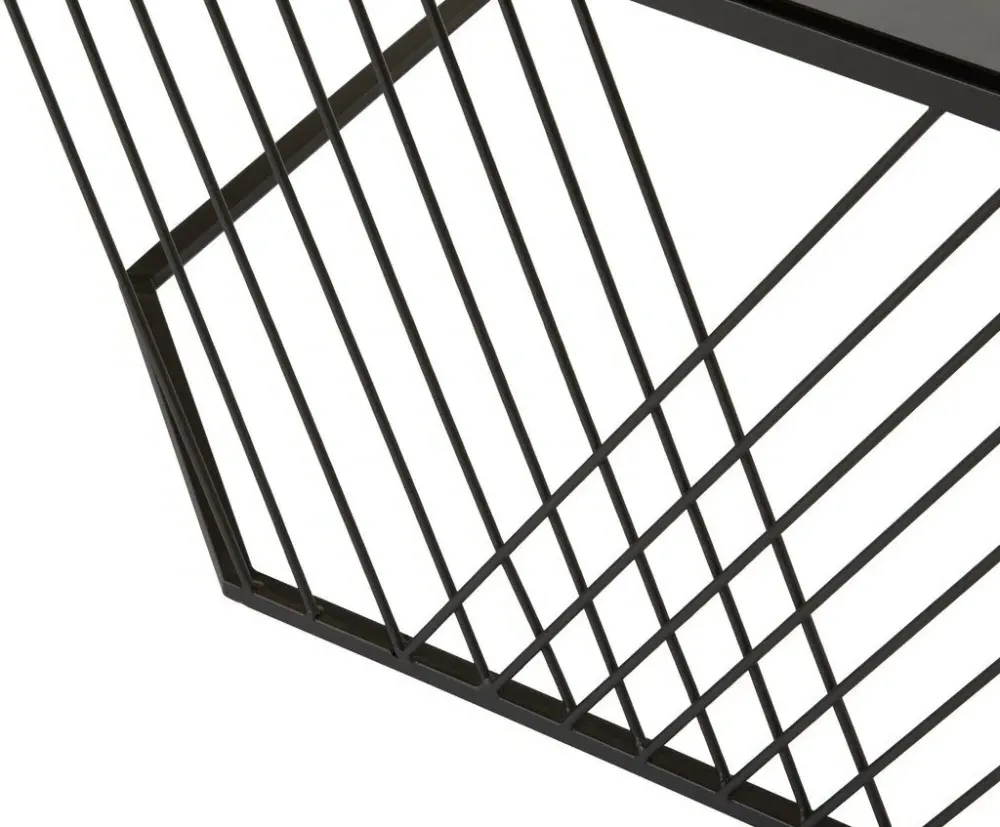 Trento Glass Coffee Table - Black