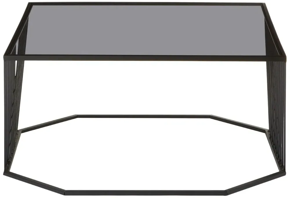 Trento Glass Coffee Table - Black