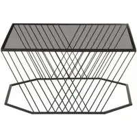 Trento Glass Coffee Table - Black