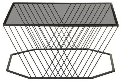 Trento Glass Coffee Table - Black