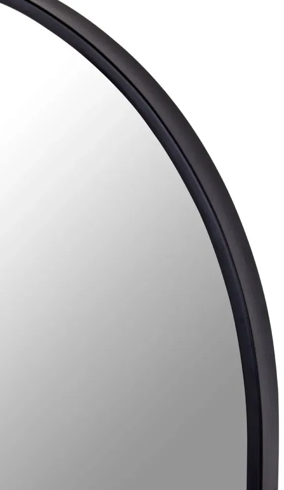 Trento Large Arch Wall Mirror - Black