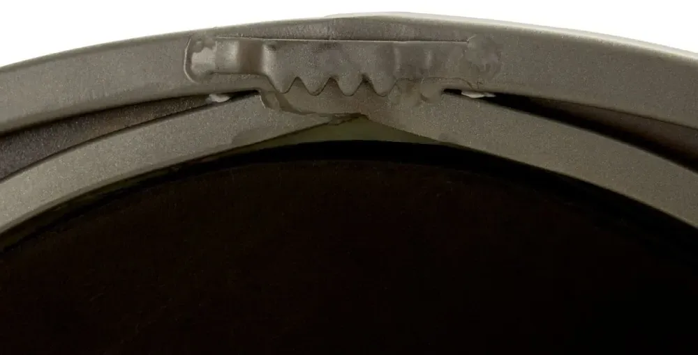 Trento Oval Wall Mirror with Double Ring Design - Gold