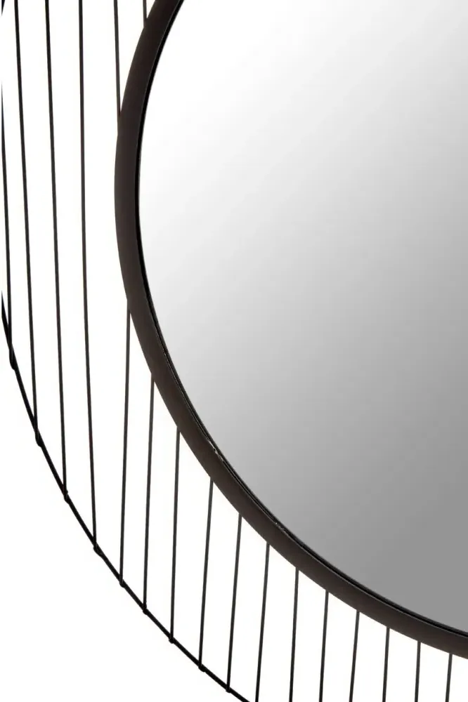 Trento Round Wall Mirror - Black