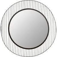 Trento Round Wall Mirror - Black