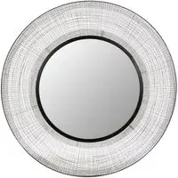 Trento Round Wall Mirror - Black