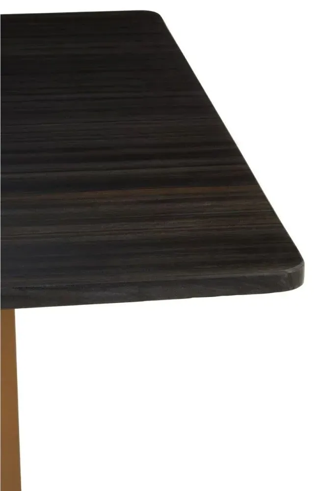 Varana 6 Seater Dining Table - Black, Marble