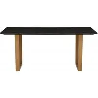Varana 6 Seater Dining Table - Black, Marble