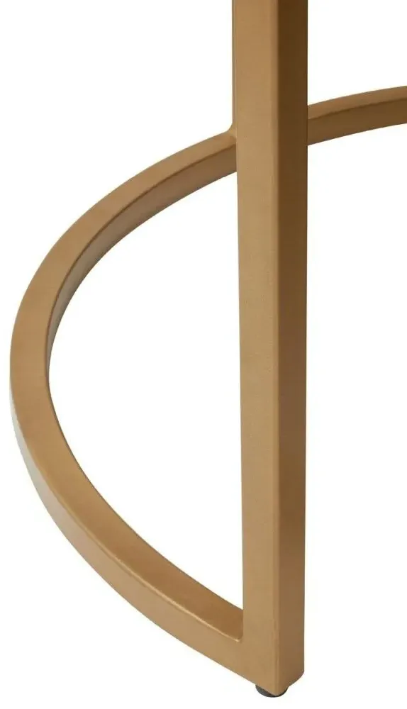 Varana Round Nest of 2 Tables - Black, Marble