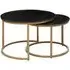 Varana Round Nest of 2 Tables - Black, Marble
