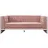 Vogue 3-Seater Sofa - Pink, Velvet