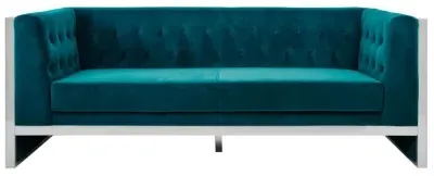 Vogue 3-Seater Sofa - Teal, Velvet