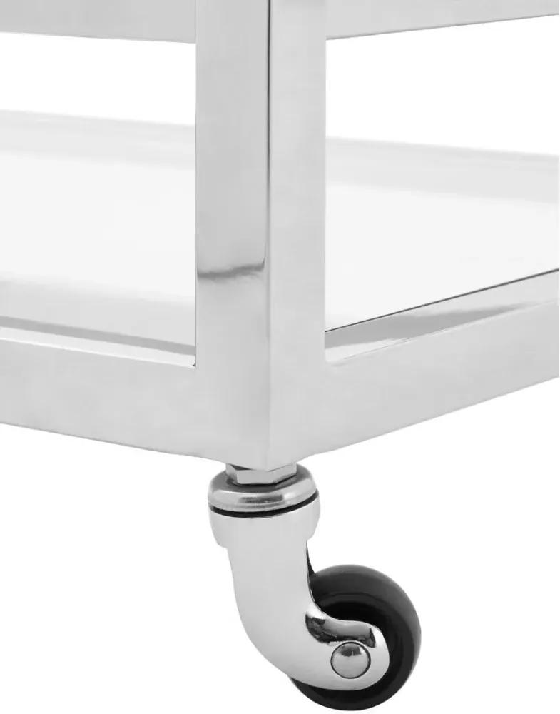 Vogue Butler Trolley - Glass, Chrome