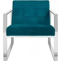 Vogue Cocktail Armchair - Teal, Velvet