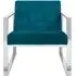 Vogue Cocktail Armchair - Teal, Velvet