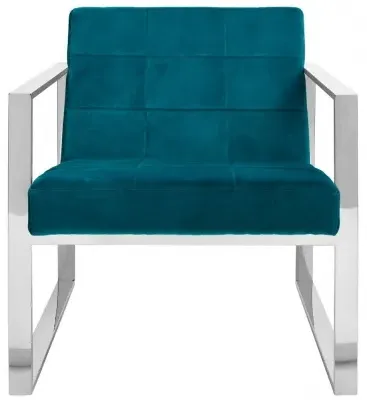Vogue Cocktail Armchair - Teal, Velvet image