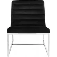 Vogue Cocktail Chair - Black, Velvet