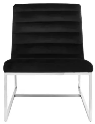 Vogue Cocktail Chair - Black, Velvet